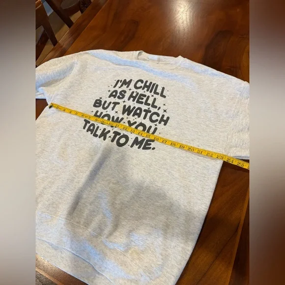 Hanes gray Sweatshirt, size L, UEC - Picture 4 of 5